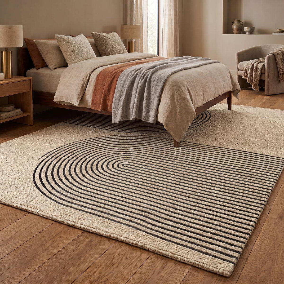 Grand tapis design salon