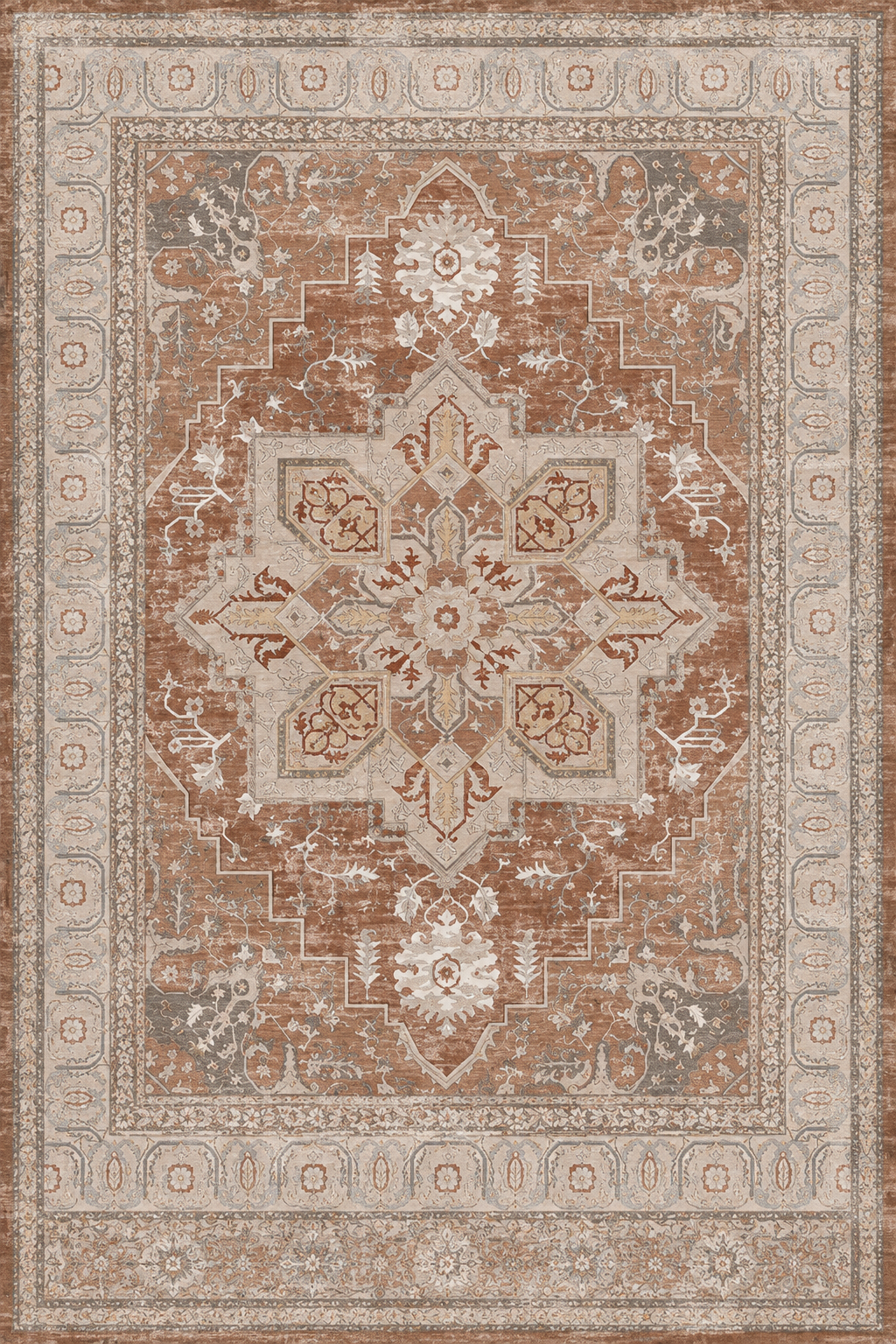 Tapis effet vintage