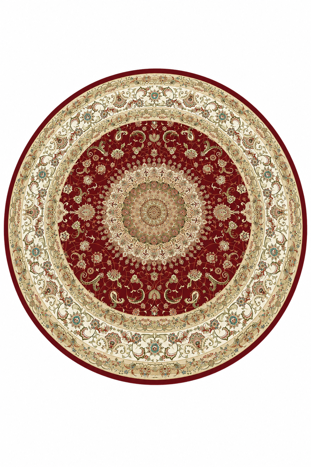 Tapis rond vintage