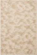 Tapis beige poil long