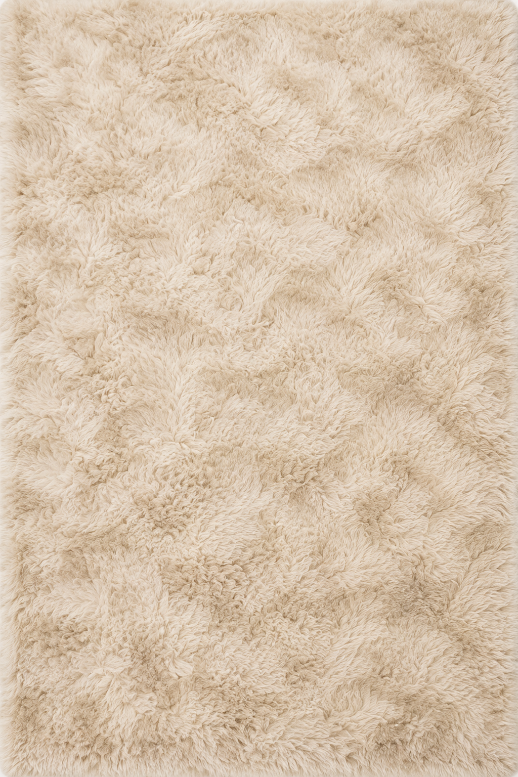 Tapis beige poil long