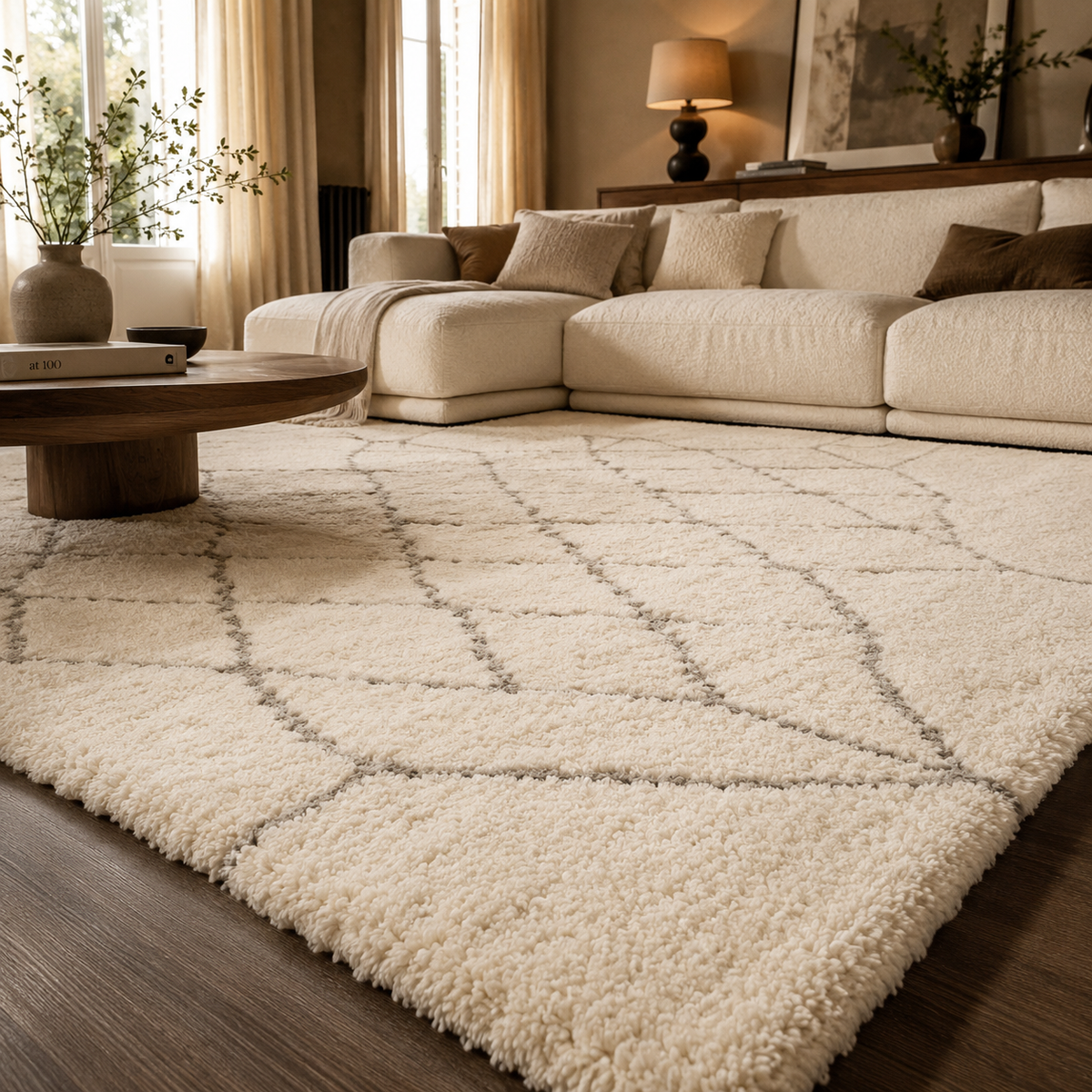 Tapis berbère beige