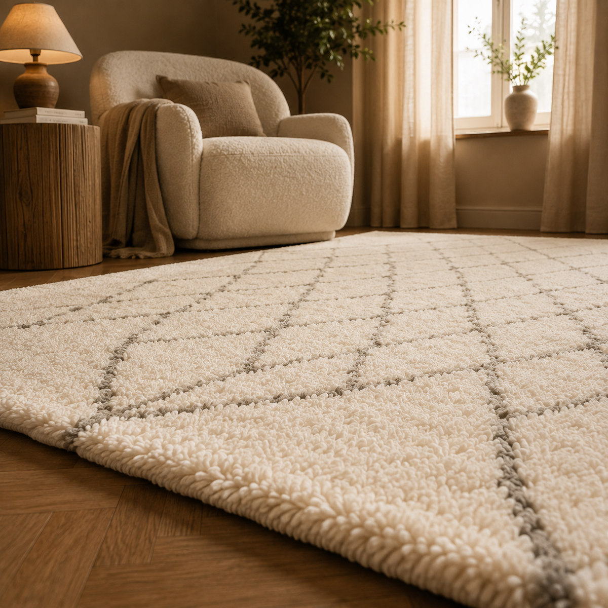 Tapis berbère beige