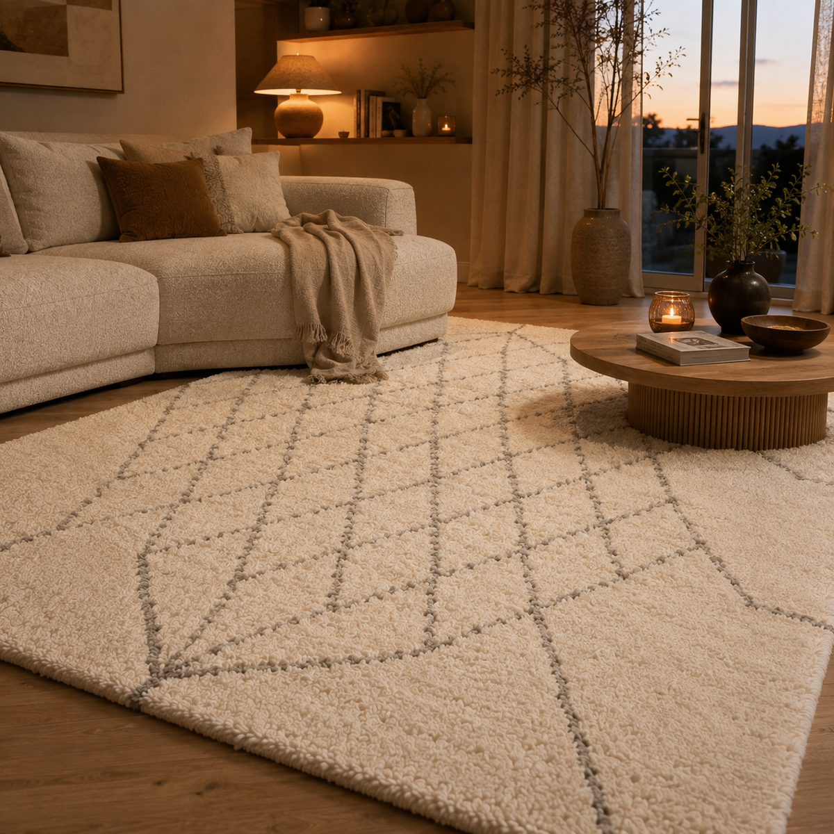 Tapis berbère beige