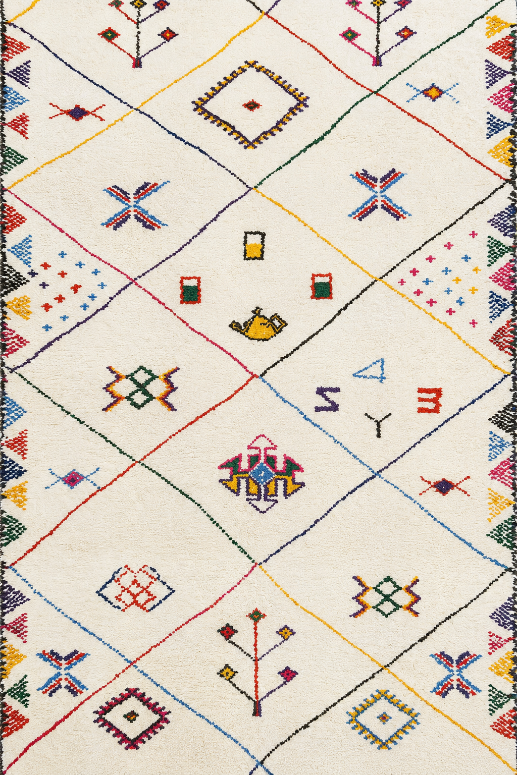 Tapis berbère coloré
