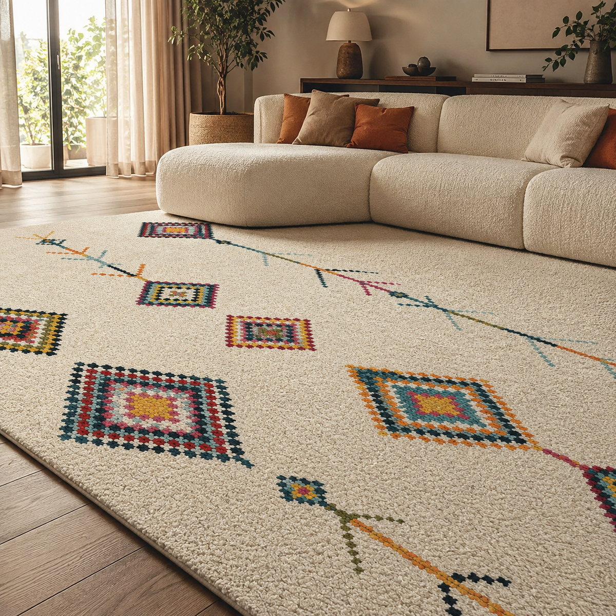Tapis berbère losange