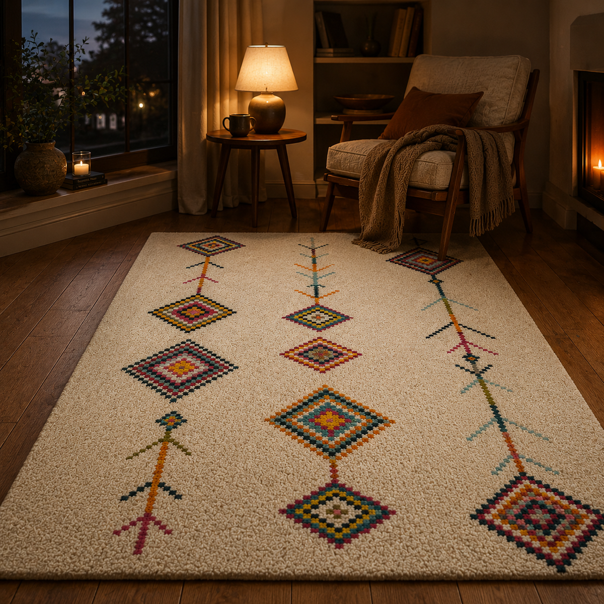 Tapis berbère losange