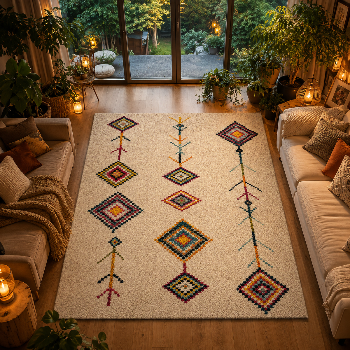 Tapis berbère losange