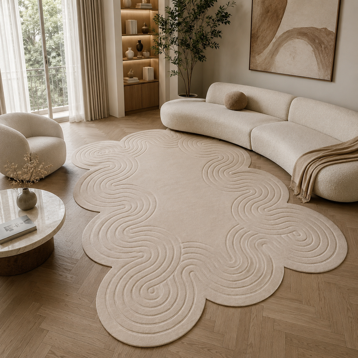 Tapis chambre design