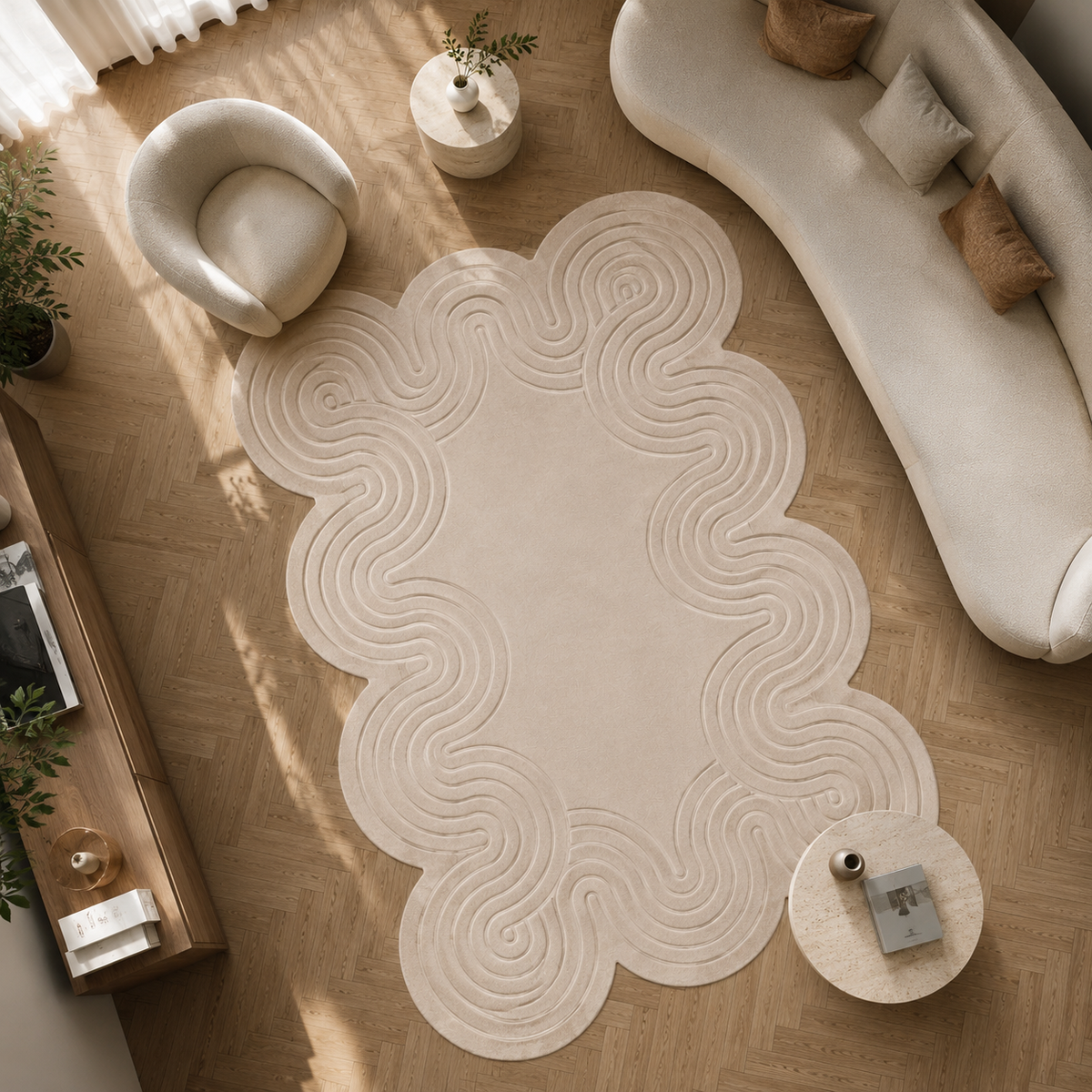 Tapis chambre design