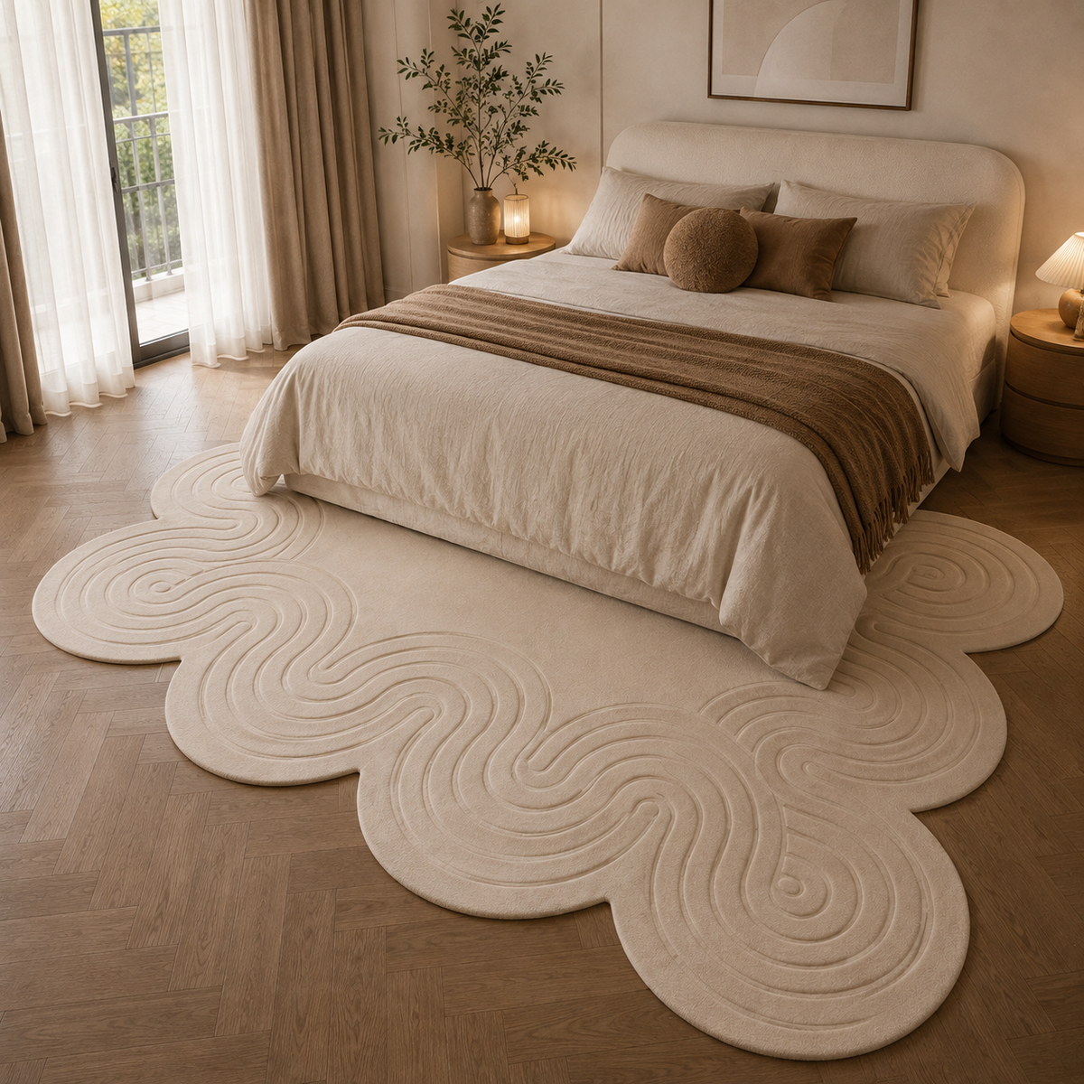 Tapis chambre design