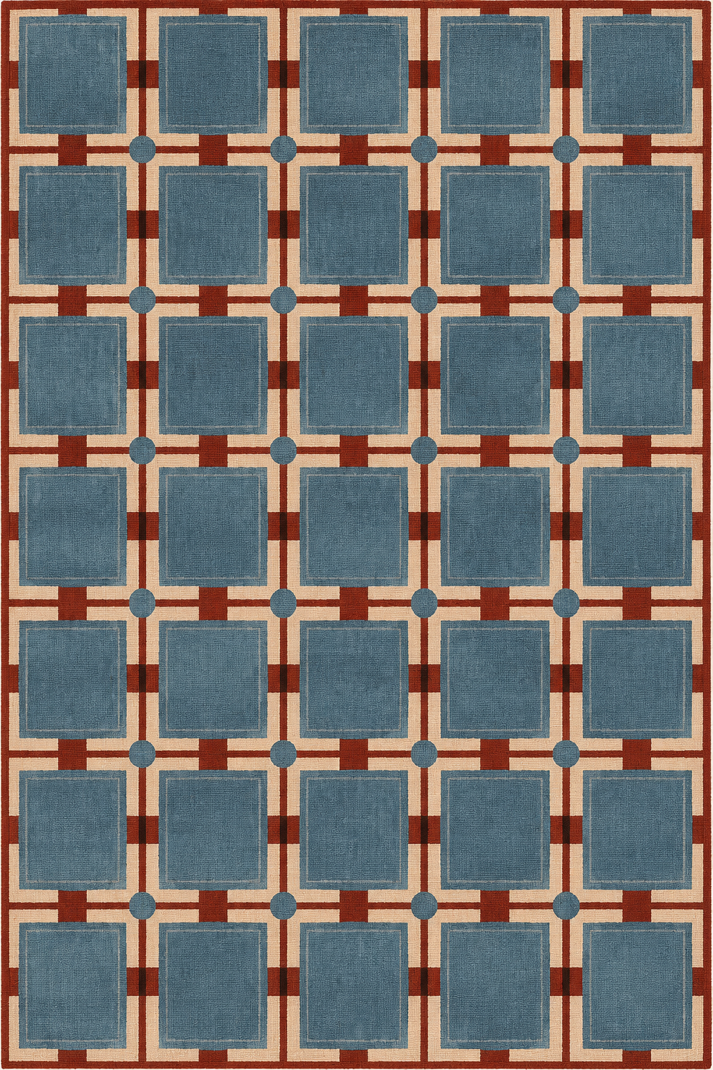 Tapis damier lavable