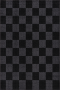 Tapis damier noir