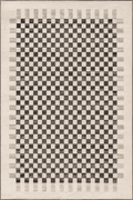 Tapis damier noir et blanc