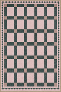 Tapis damier vert