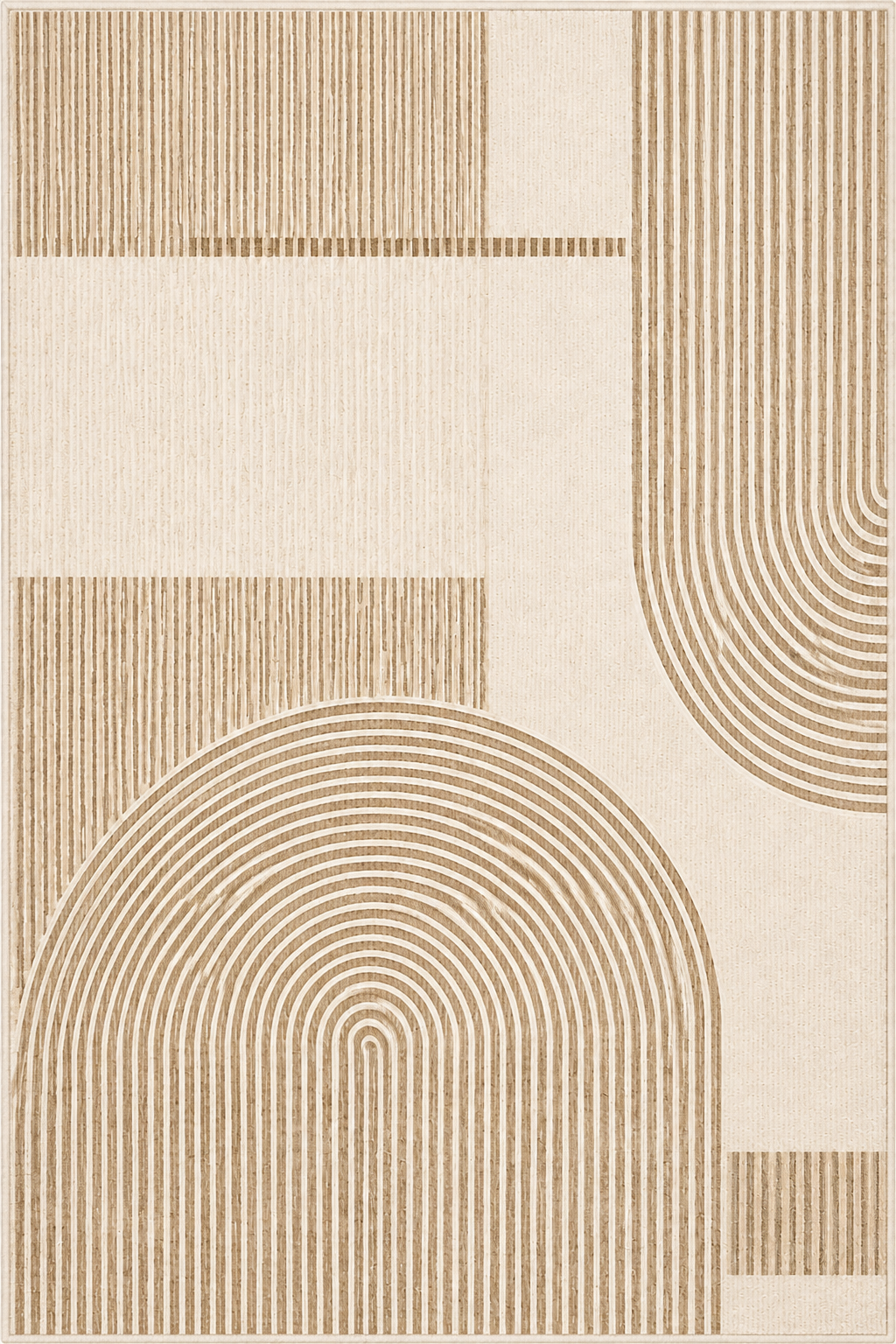 Tapis design beige