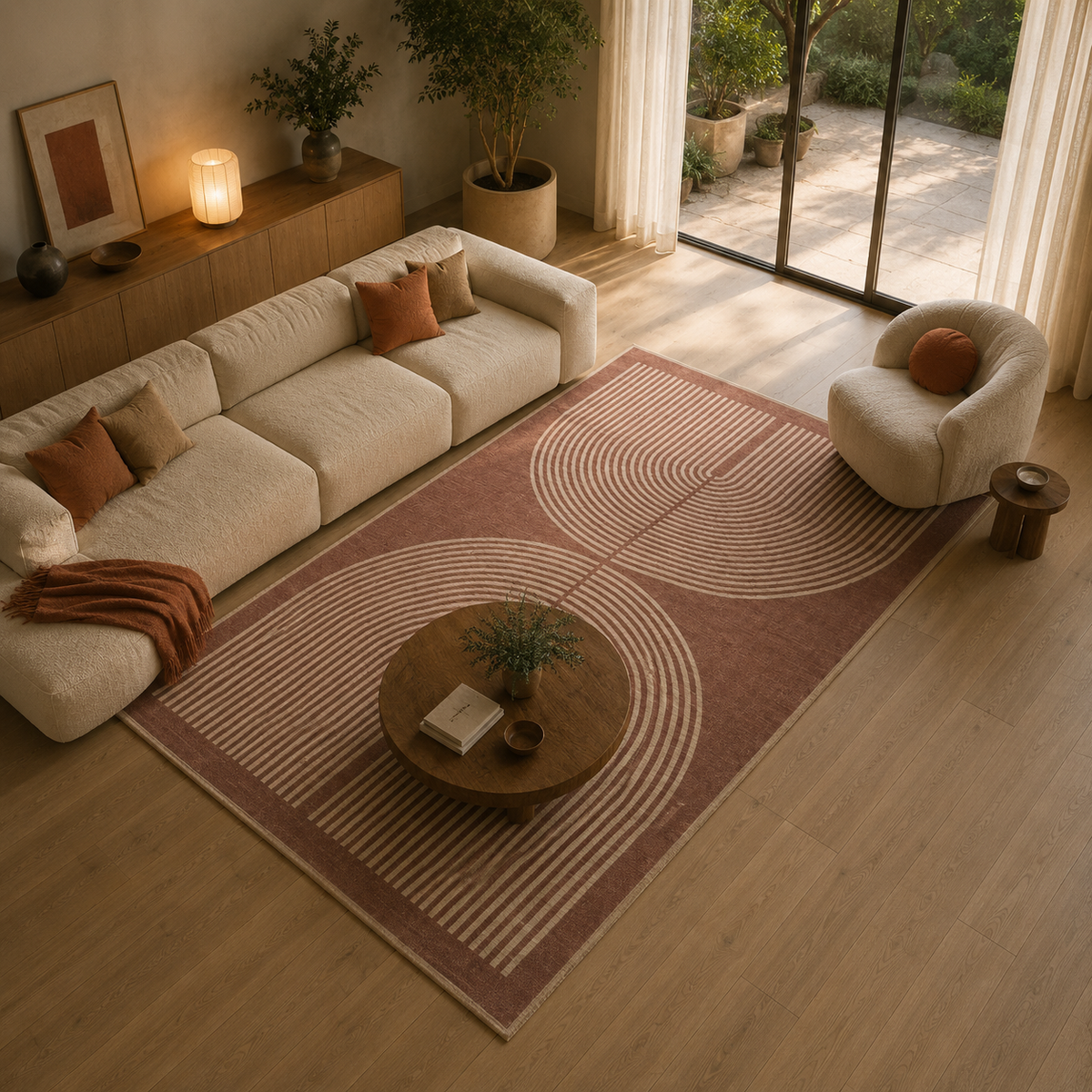 Tapis design géométrique