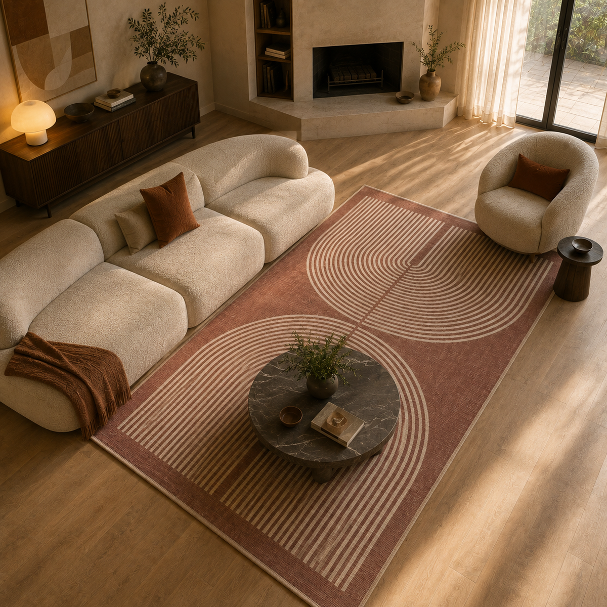 Tapis design géométrique
