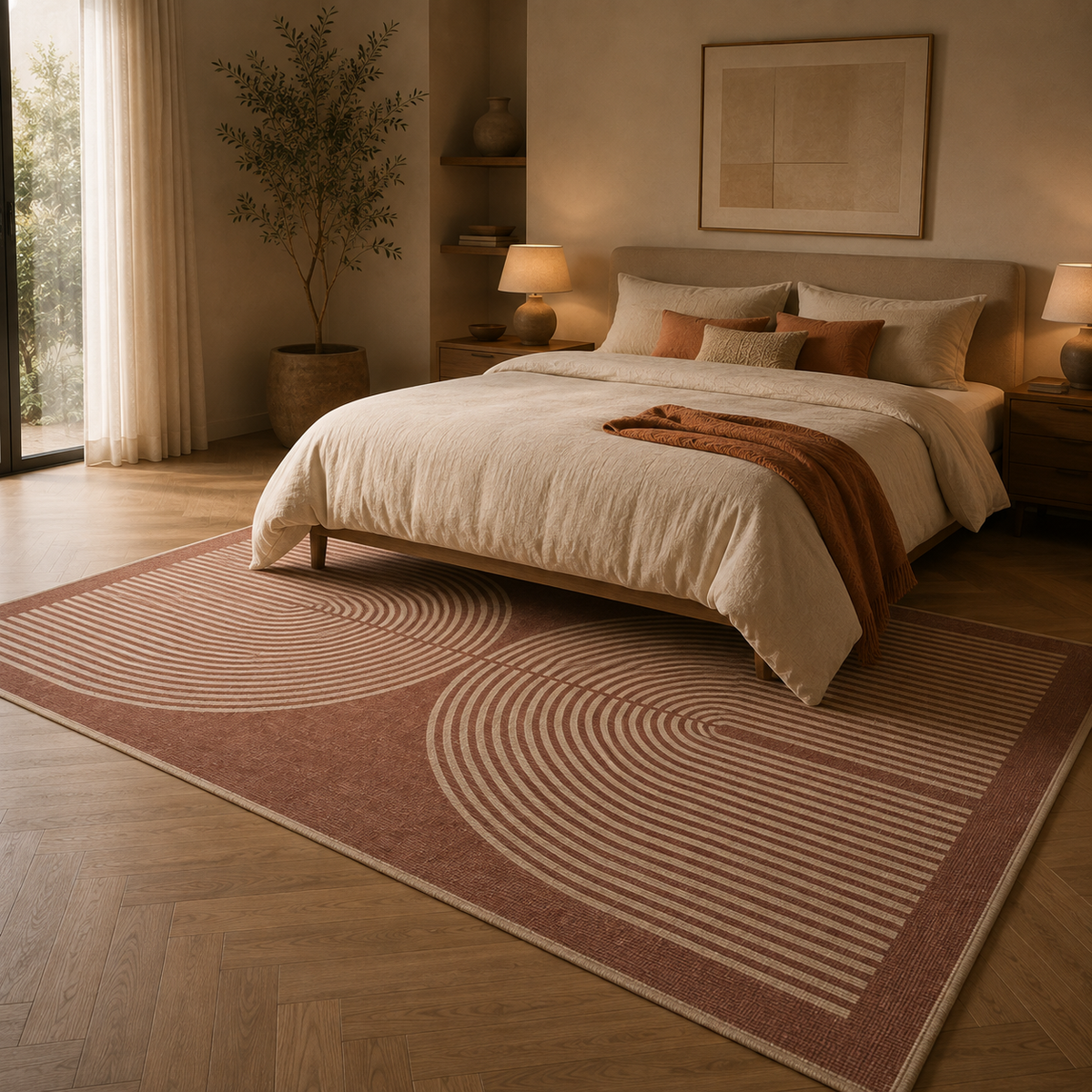 Tapis design géométrique