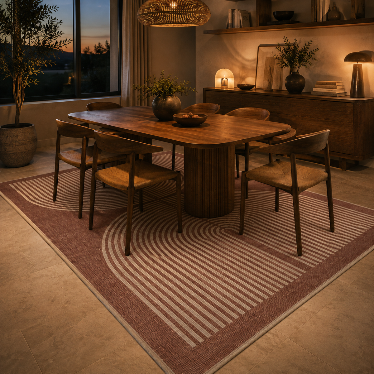 Tapis design géométrique
