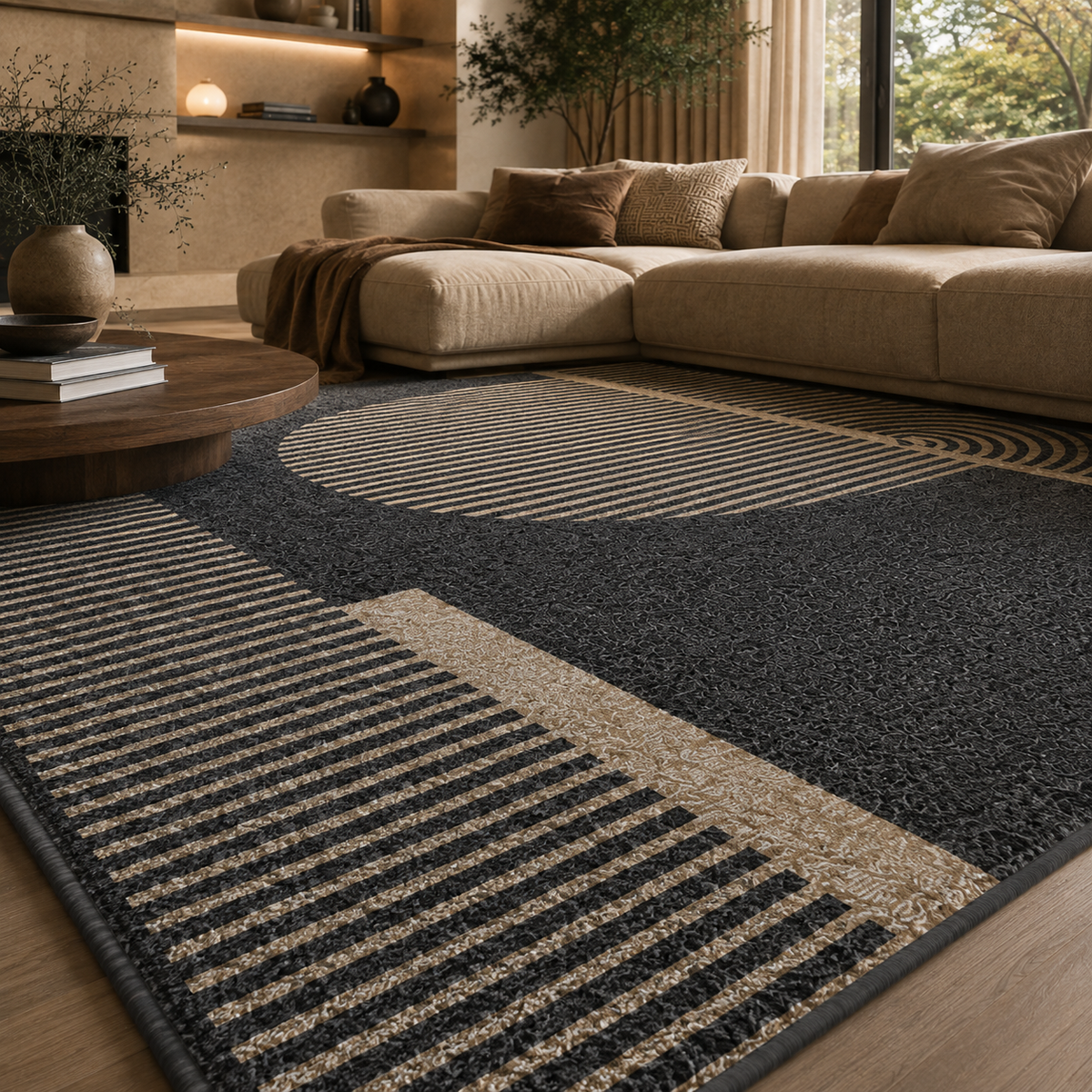 Tapis design gris