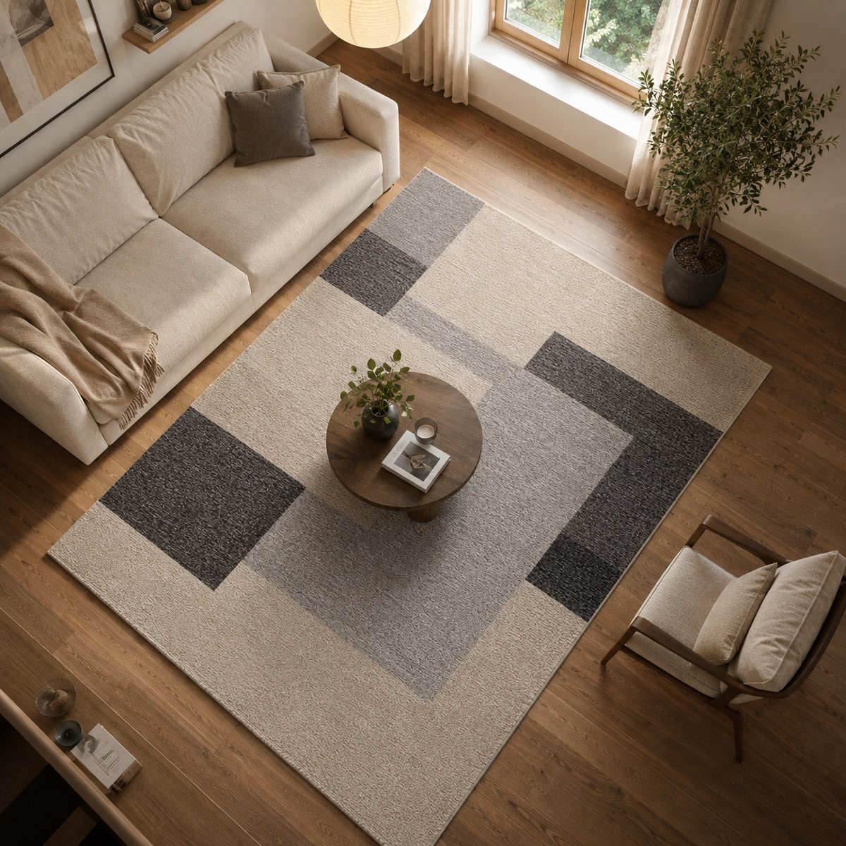 Tapis design salon