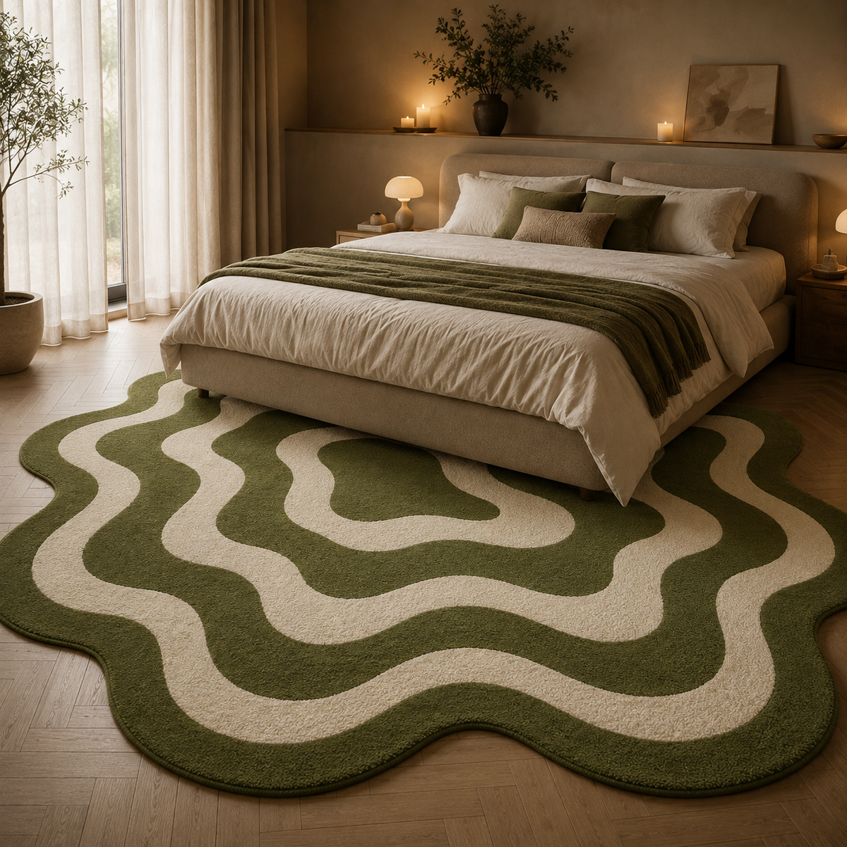 Tapis design vert