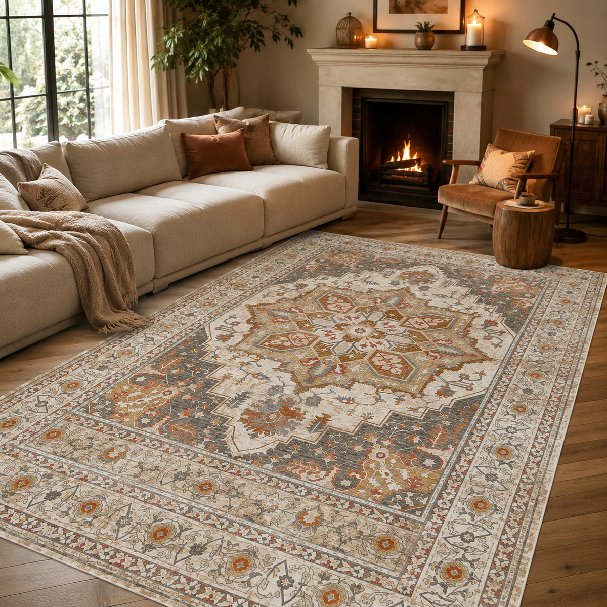 Tapis effet vintage