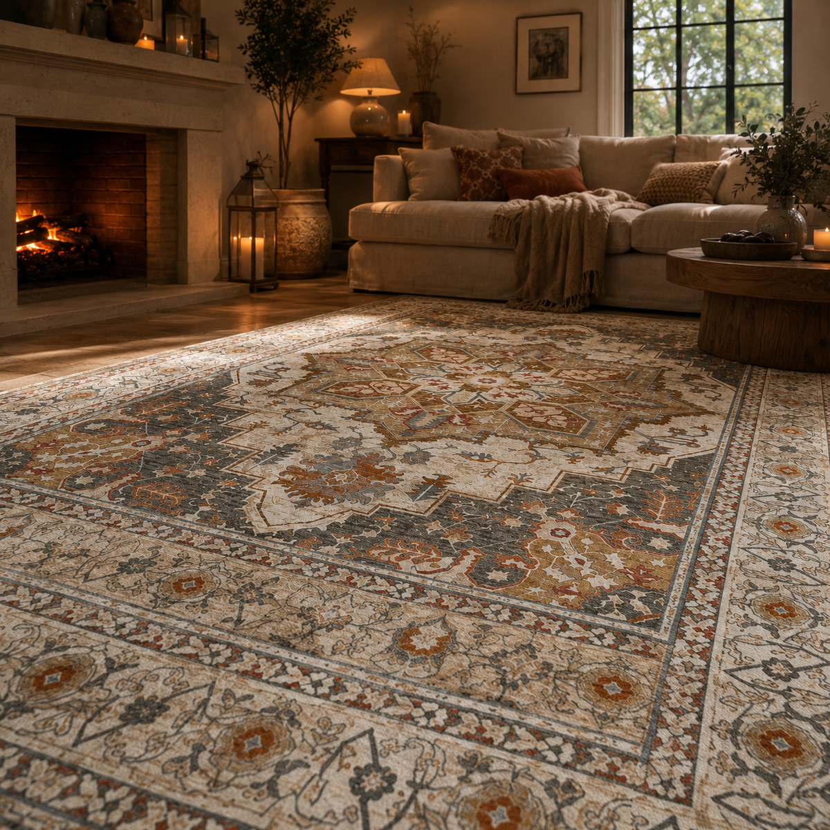Tapis effet vintage