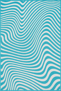 Tapis extérieur bleu