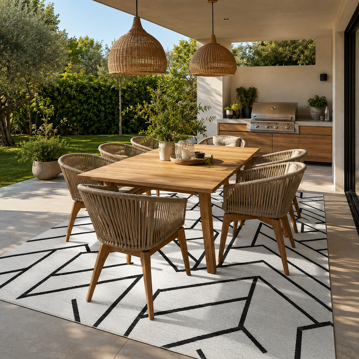 Tapis extérieur noir