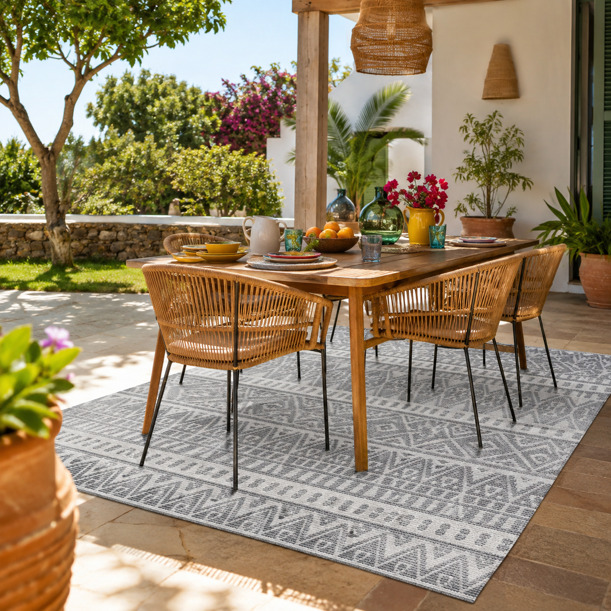 Tapis extérieur résistant à la pluie