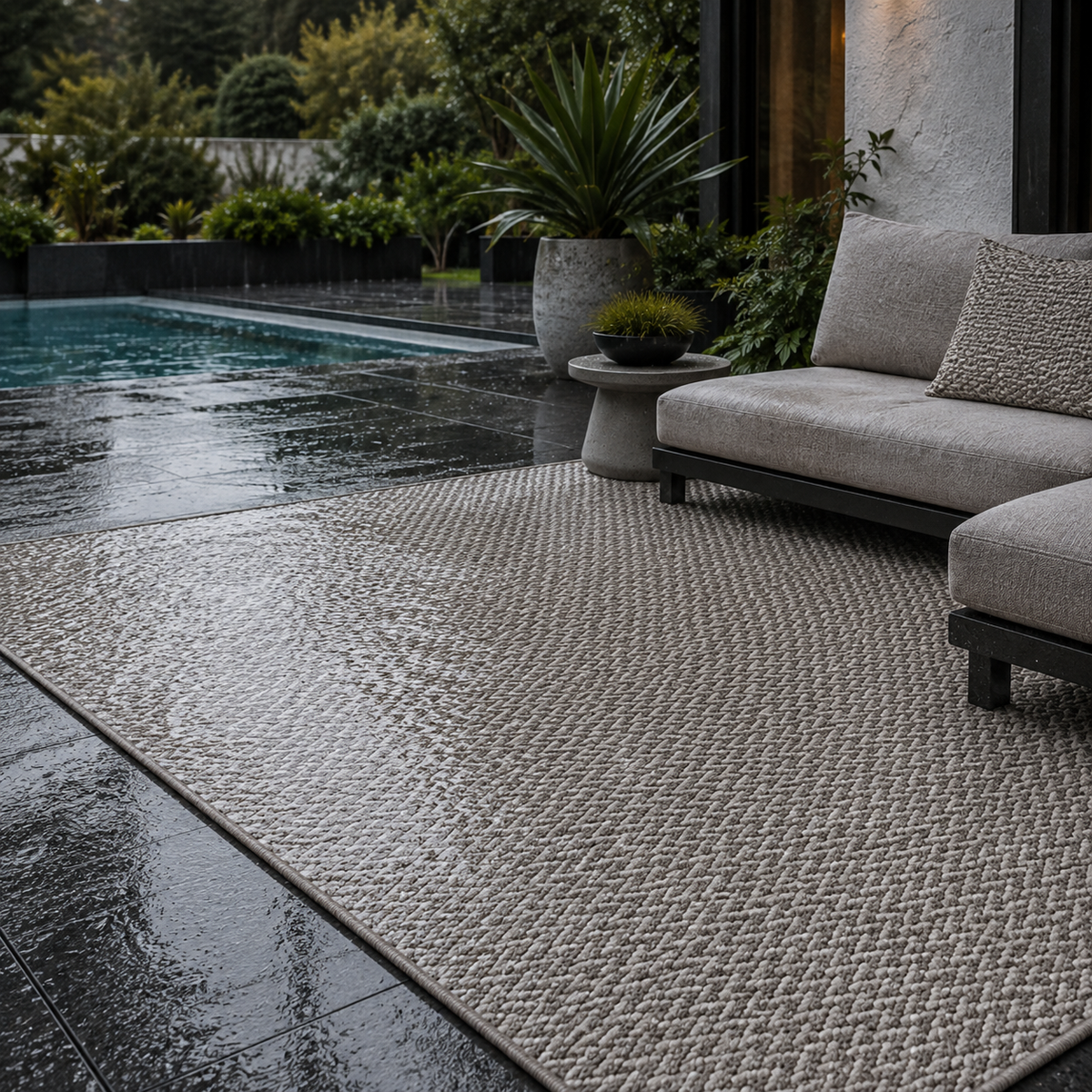 Tapis extérieur terrasse résistant à l'eau