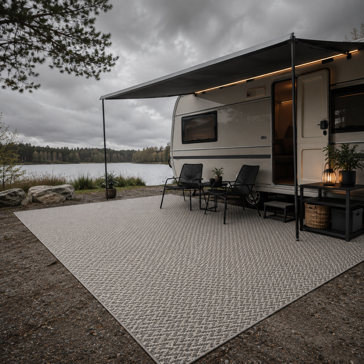 Tapis extérieur terrasse résistant à l'eau