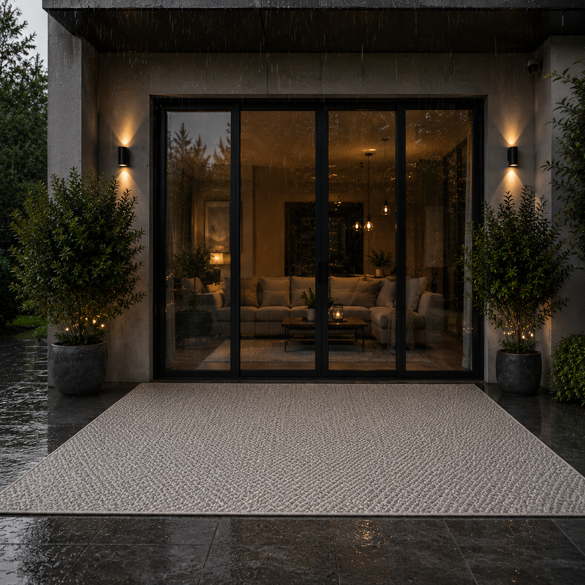 Tapis extérieur terrasse résistant à l'eau