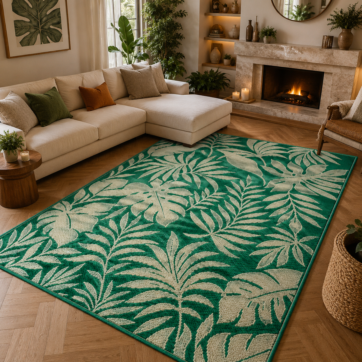 Tapis extérieur vert