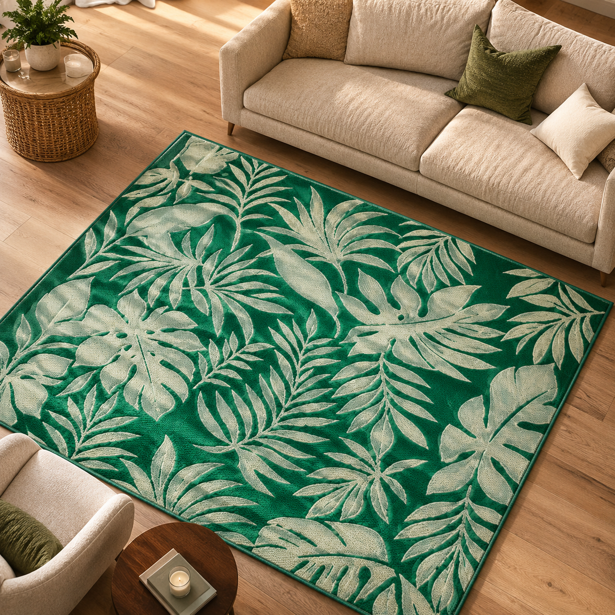 Tapis extérieur vert