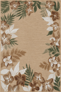 Tapis fleuri vintage