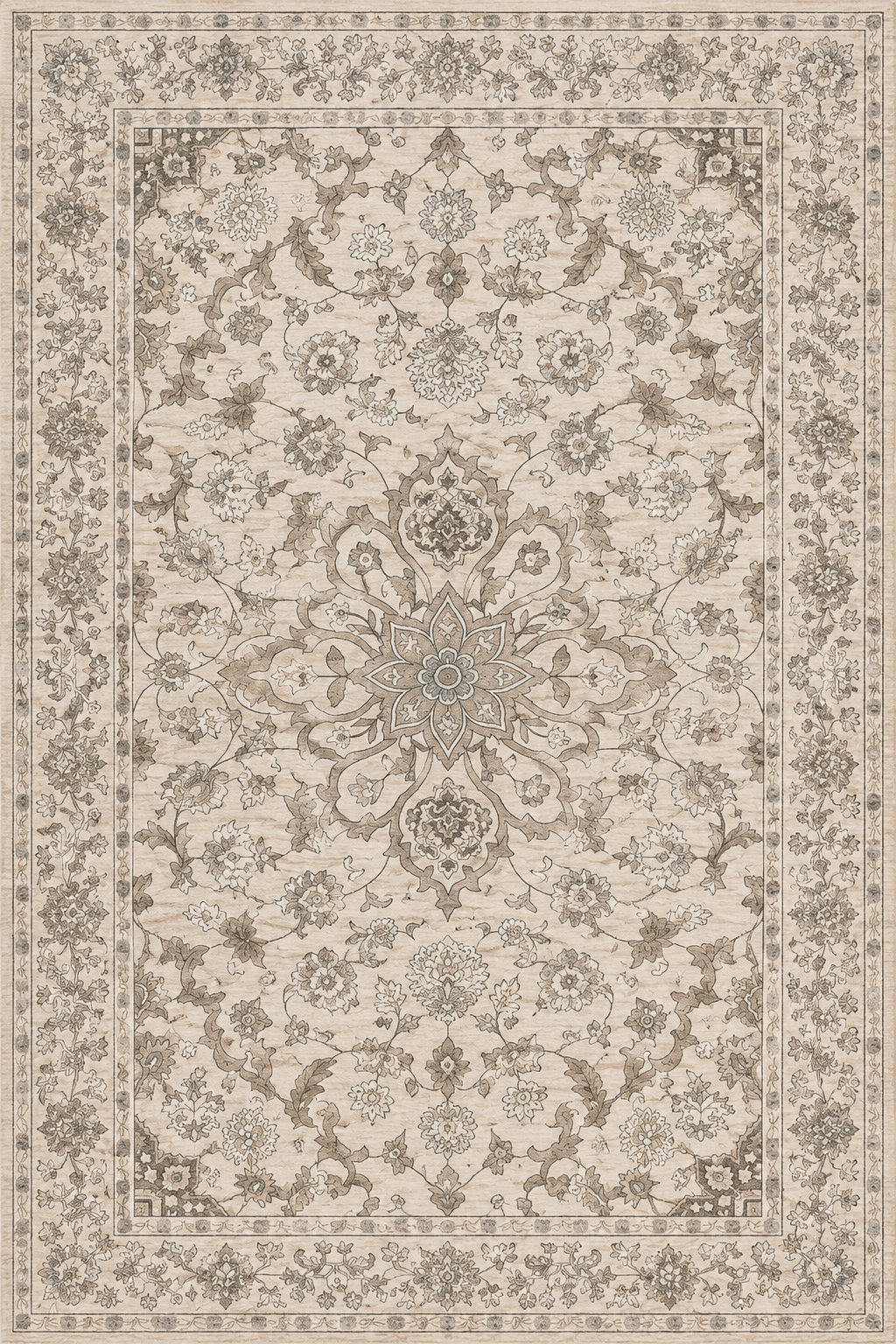 Tapis fleur vintage
