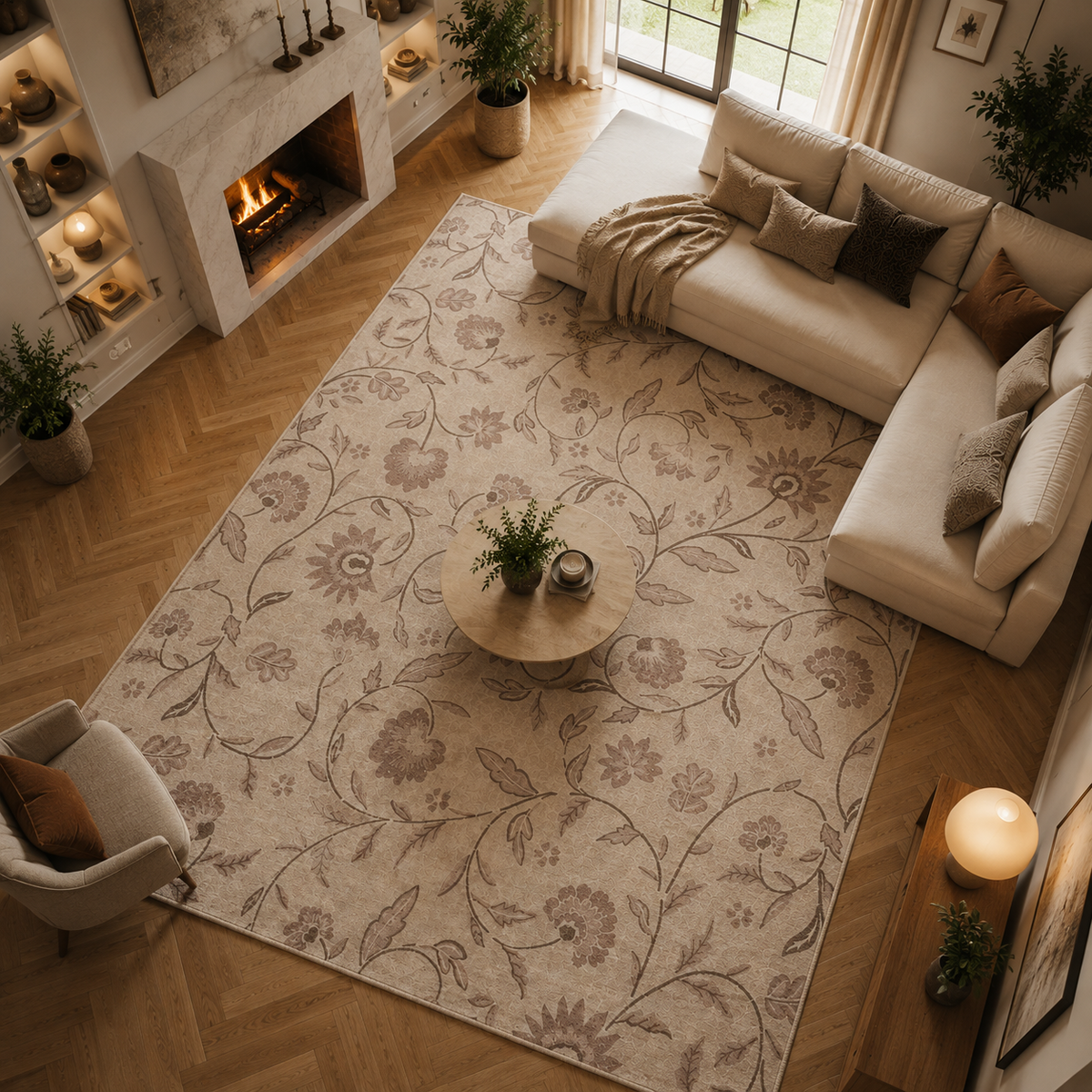 Tapis floral champêtre