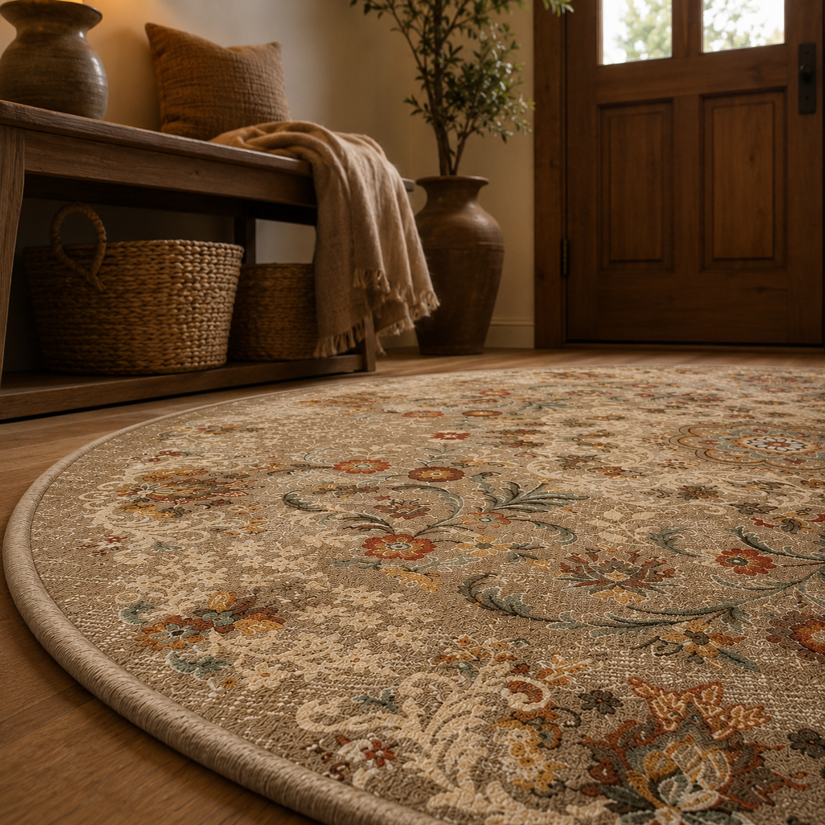 Tapis floral vintage