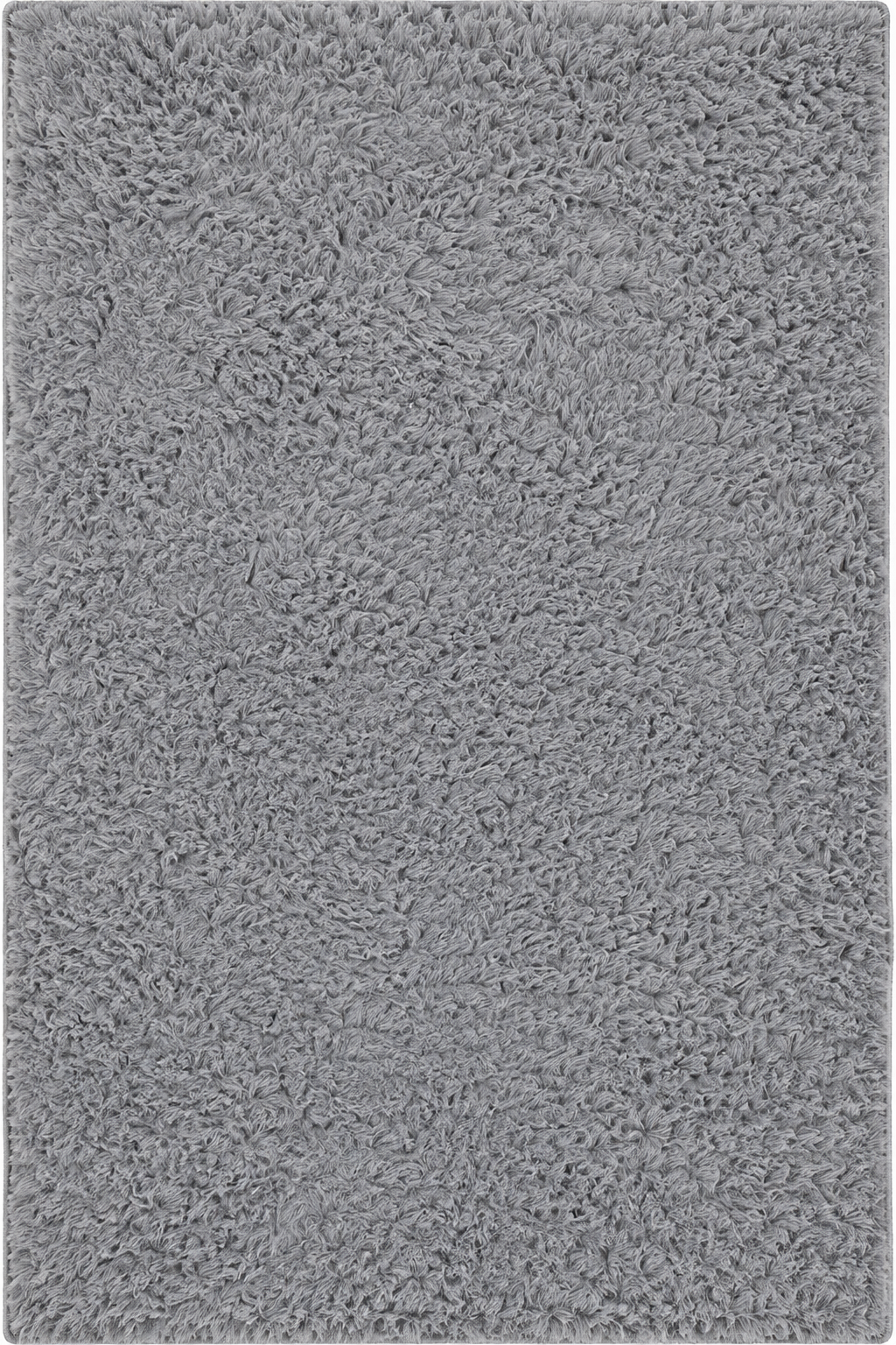Tapis gris long poil