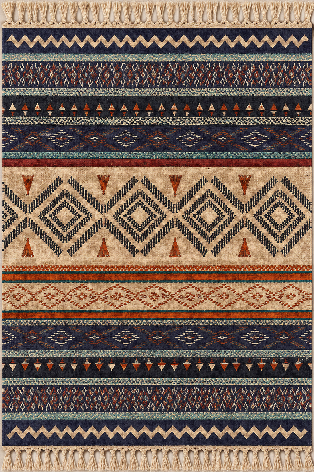Tapis kilim multicolore