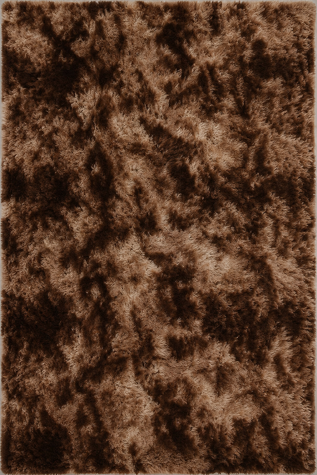 Tapis marron poil long