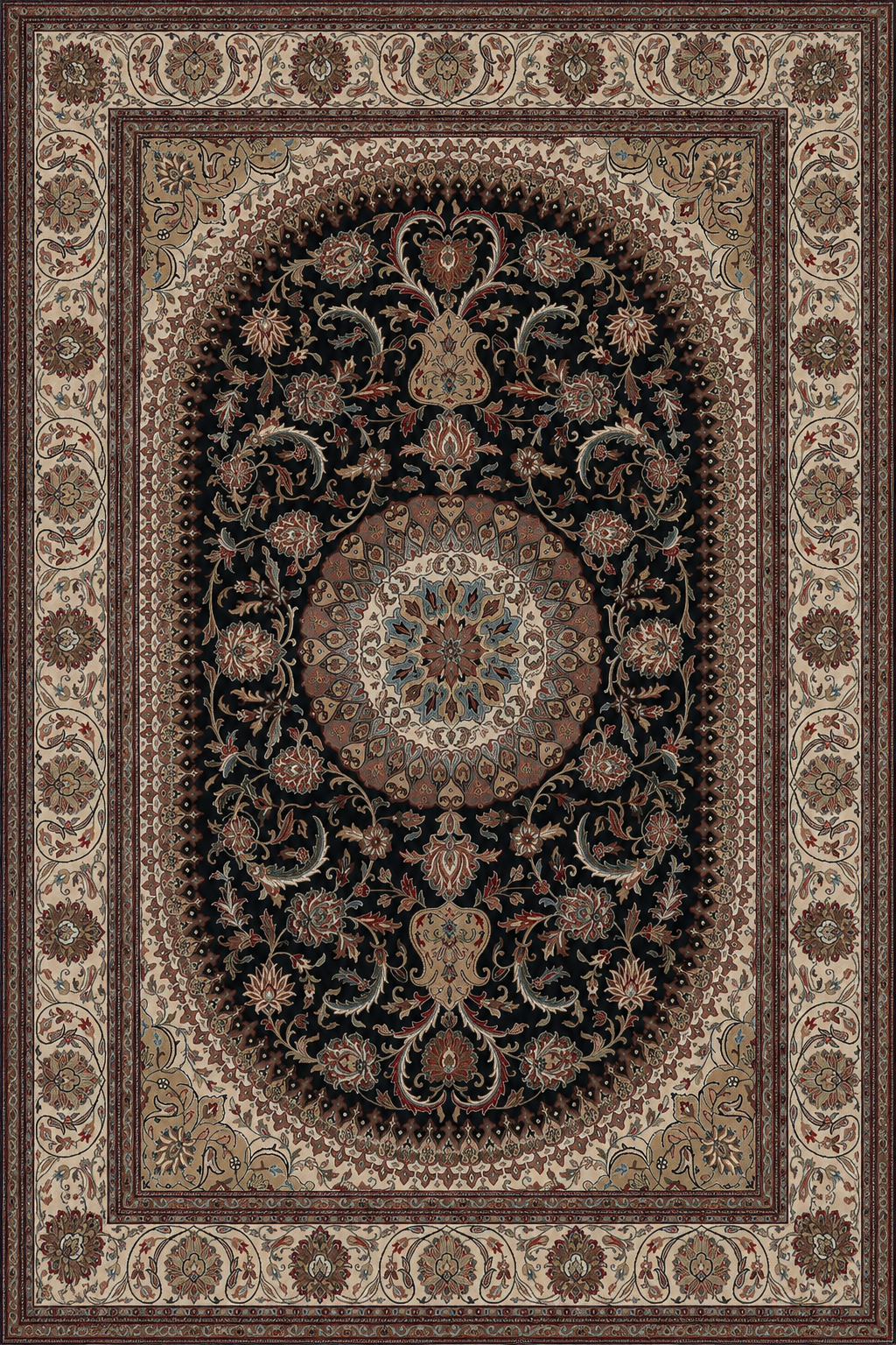 Tapis oriental beige