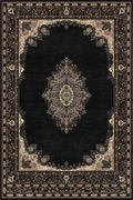 Tapis oriental noir