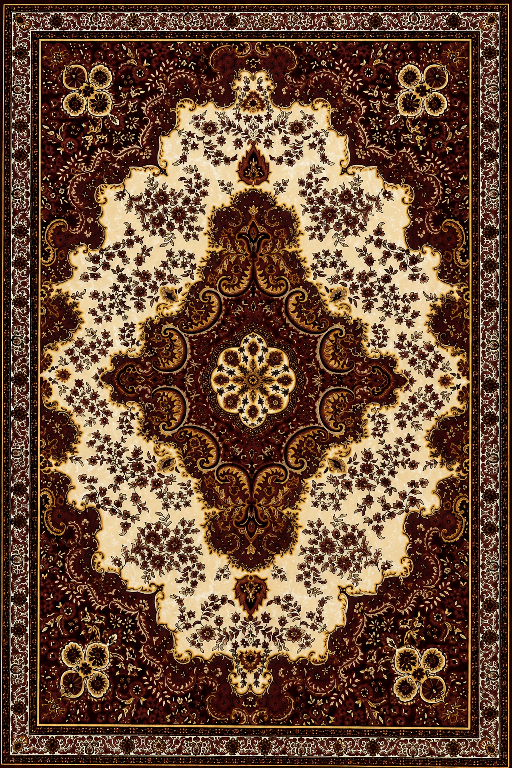 Tapis oriental rouge