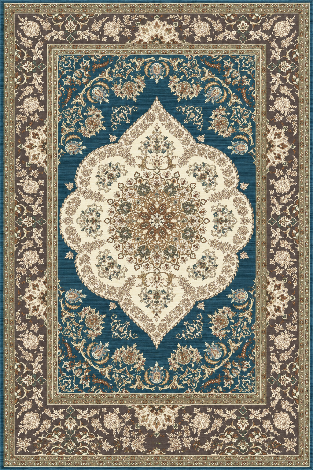 Tapis orient bleu