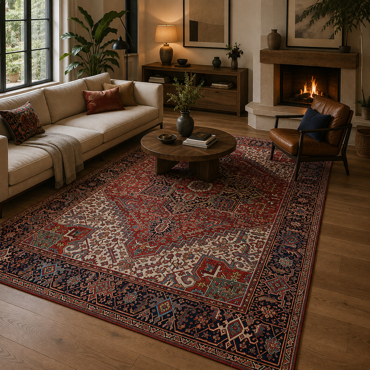 Tapis orient rouge