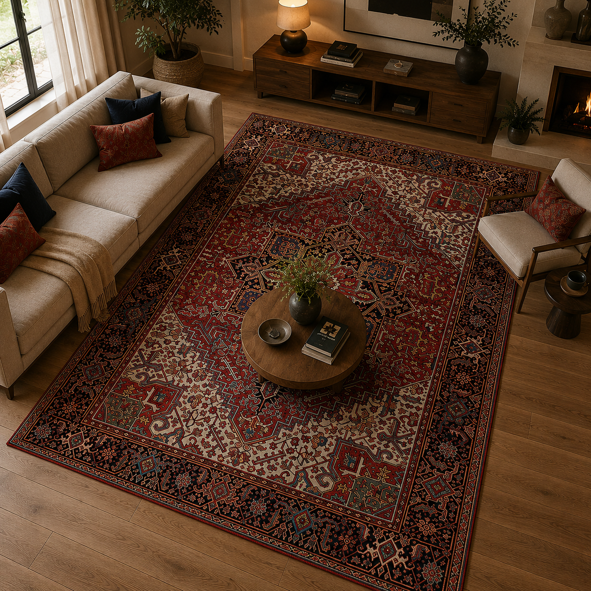Tapis orient rouge